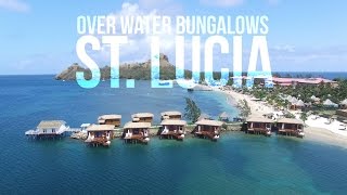 Sandals St Lucia Overwater Bungalow Tour [upl. by Gilburt818]