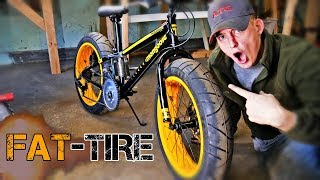 DIY FATTire Motorized Bicycle build 1 [upl. by Notrab]