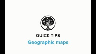 Quick Tip 24 How do I create geographic maps [upl. by Monroy]