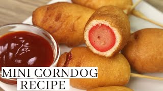 MINI CORN DOG RECIPE  Using MAYA Hot Cake Mix [upl. by Hanoj]