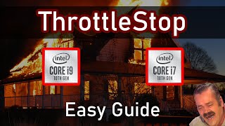 ThrottleStop Undervolting Guide  Reduce CPU Temps Increase Performance Intel Laptop CPUs  Tips [upl. by Naejamron690]