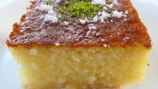 Turkish Revani  How to make semolina cake [upl. by Grof550]