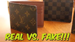 HOW TO Tell the Difference Between a RealFake Louis Vuitton Wallet [upl. by Ymorej527]