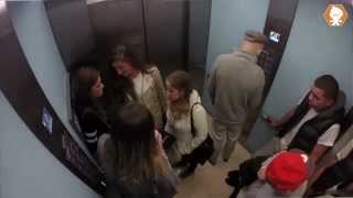 Bad Grandpa In A Lift Prank [upl. by Radec704]