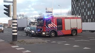 P1 Brandweer Rijopleiding Krijgt aanrijding tijdens spoedrit in Groningen [upl. by Kahn]