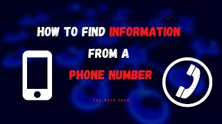 How to find information from A Phone Number  Using Kali Linux  Ethical Hacking [upl. by Amihc]