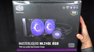 Cooler Master MasterLiquid ML240L RGB  Unboxing [upl. by Rozamond]