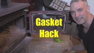 Quick and Easy Woodstove Door Gasket Replacement [upl. by Annauqahs320]