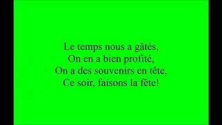 Trois Cafés Gourmands  A Nos Souvenirs Lyrics [upl. by Lewap]