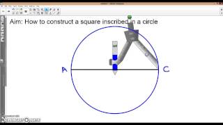 How to Construct a Square Inscribed in a Circle [upl. by Fortin]