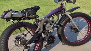 Custom Motorized Fat Tire Bike With Jackshaft Kit Explained [upl. by Bohrer]