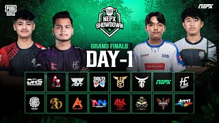 PUBG Mobile NEPX Showdown  Grand Finals Day 1 [upl. by Nisay396]