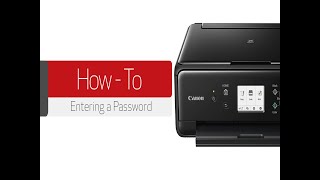 Password Entry on a Canon Printer [upl. by Yllier]