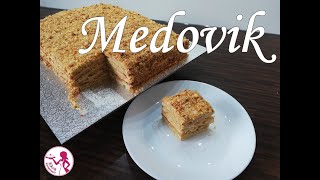 MEDOVIK  Russische Honigtorte mit Milchmädchen Creme  Russian Honey Cake  SOOO LECKER [upl. by Elleoj299]