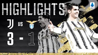 Juventus 31 Lazio  Morata Brace Seals Comeback Win  Highlights [upl. by Evelc]