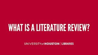 What is a literature review [upl. by Teragram581]