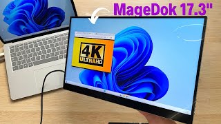 MageDok 173quot Portable Monitor Review  4K Goodness [upl. by Enhpad45]