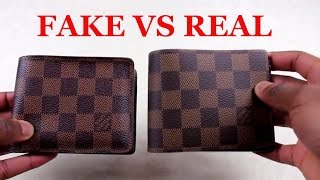 How To Spot a Replica Louis Vuitton Wallet  REAL VS FAKE Louis Vuitton Multiple Wallet [upl. by Ainaznat]