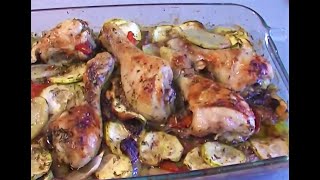 POLLO AL HORNO CON VERDURAS [upl. by Ecinrev985]