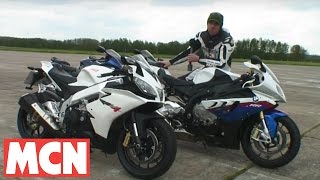 Speed test S1000RR v RSV4 v Hayabusa v ZZR1400 [upl. by Mide]