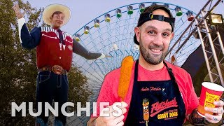 Making 600000 Corn Dogs at the Texas State Fair  A Frank Experience [upl. by Shreeves]