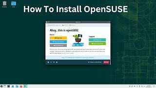 How To Install OpenSUSE [upl. by Roderigo856]