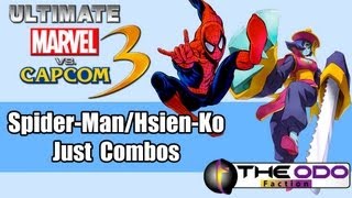 Just Combos UMVC3 SpiderMan and HsienKo Feat Doctor Doom [upl. by Yrrat]