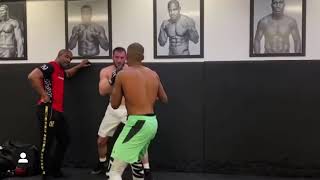 Salahdine Parnasse vs Ramzan Jembiev sparring [upl. by Haelak]