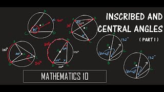 Inscribed Angles and Central Angles Part 1 of 2  MATHEMATICS 10 [upl. by Enovahs]