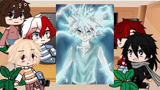 Mha react to ‘Deku’s parents’ Mha x HxH KillugonRead description Original Au [upl. by Atinot]