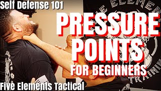 SELF DEFENSE PRESSURE POINTS FOR BEGINNERS  SELF DEFENSE 101  Five Elements Tactical [upl. by Eednas]