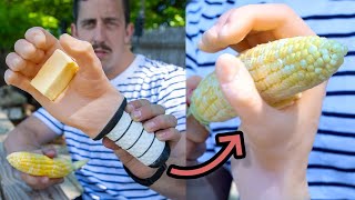 My invention helps you butter your corn on the cob The Cob Quicky [upl. by Lyrak]