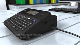 Brother P touch D600 Labelling Machine with PC connection [upl. by Lerraf67]