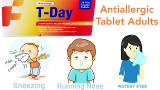 t day tablet uses in urdu  Antiallergic tablet for Adults [upl. by Akcir]