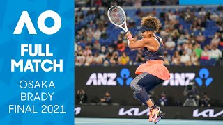 Naomi Osaka vs Jennifer Brady Full Match  Australian Open 2021 Final [upl. by Purdy]