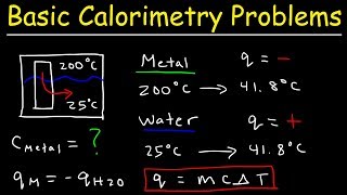 How To Solve Basic Calorimetry Problems in Chemistry [upl. by Yelha]