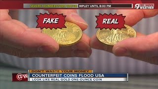 Counterfeit gold coins flood US [upl. by Sliwa]