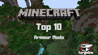 Minecraft Top 10  Armour Mods [upl. by Eisset937]