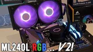 Cooler Master MasterLiquid ML240L V2 RGB FORM over FUNCTION [upl. by Lehet]