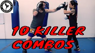 10 Killer Kickboxing Combos for Beginners to Advanced [upl. by Bleier]