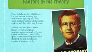 Chomskys Theory of Language Development [upl. by Asiled]