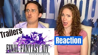 Final Fantasy 14 All Cinematic Trailers Reaction [upl. by Odell]