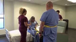 Physical Therapy Transfer Training  How To Transfer From Wheelchair To Bed [upl. by Jeraldine]