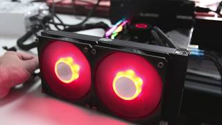 Cooler Master MasterLiquid ML240L V2 RGB lighting effects [upl. by Margaretha]