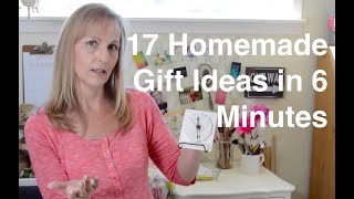 17 Homemade Gift Ideas In 6 Minutes  AnOregonCottagecom [upl. by Ayerim]