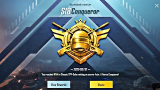 FINALLY REACHED CONQUEROR 🔥426  PUBG SOLO CONQUEROR [upl. by Querida]