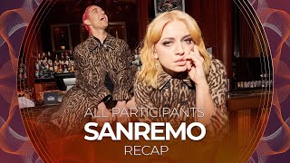 Sanremo 2022 Italy  All Participants  RECAP [upl. by Emmott]