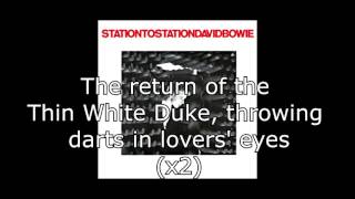 Station to Station  David Bowie  Lyrics [upl. by Huntingdon]