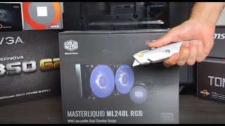 How to Install Cooler Master MasterLiquid ML240L on AM4 Socket [upl. by Elleiand792]