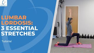 Lumbar Lordosis 3 essential stretches for lordosis [upl. by Wimsatt]